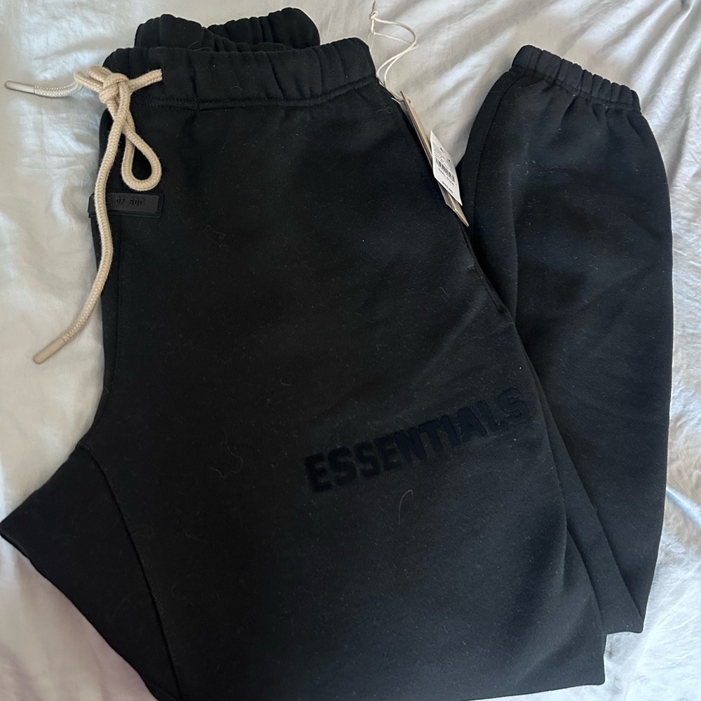 Essentials Jet Black Lounge Pants